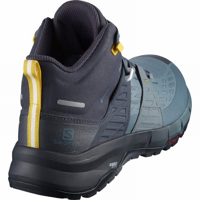 Dark Blue Salomon ODYSSEY MID GTX Men's Hiking Shoes | AE-104FQTO