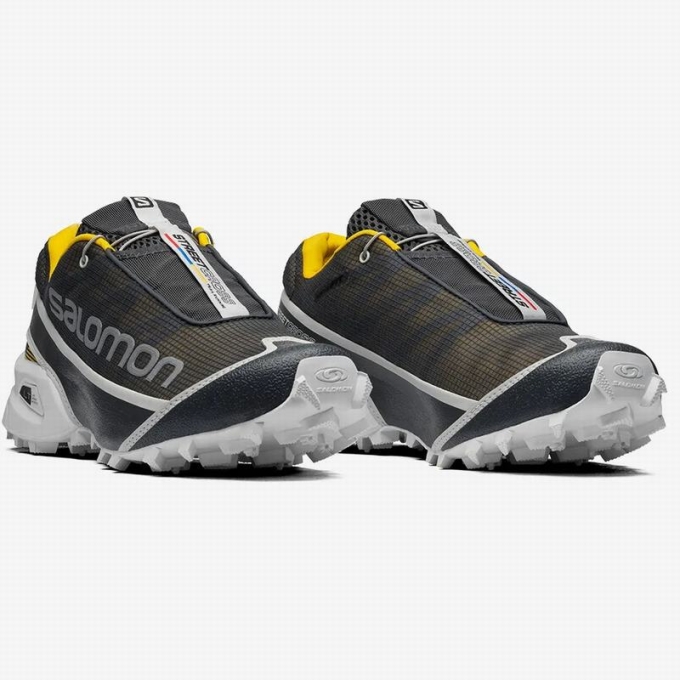 Dark Blue / Yellow Salomon STREETCROSS Women's Trail Running Shoes | AE-604AUJK