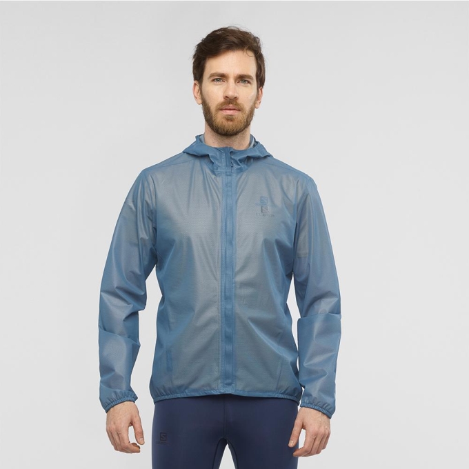 Dark Denim Salomon BONATTI RACE WP JKT M Men's Jackets | AE-854QGTJ