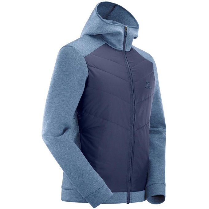 Dark Denim Salomon SIGHT HYBRID M Men's Jackets | AE-901ZKUC