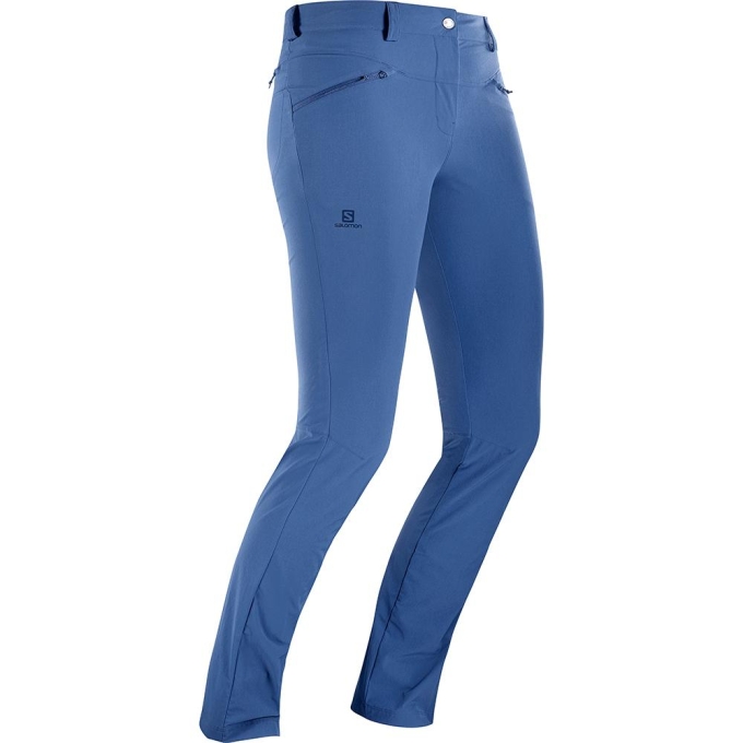 Dark Denim Salomon WAYFARER STRAIGHT LT W Women's Pants | AE-389YLVD