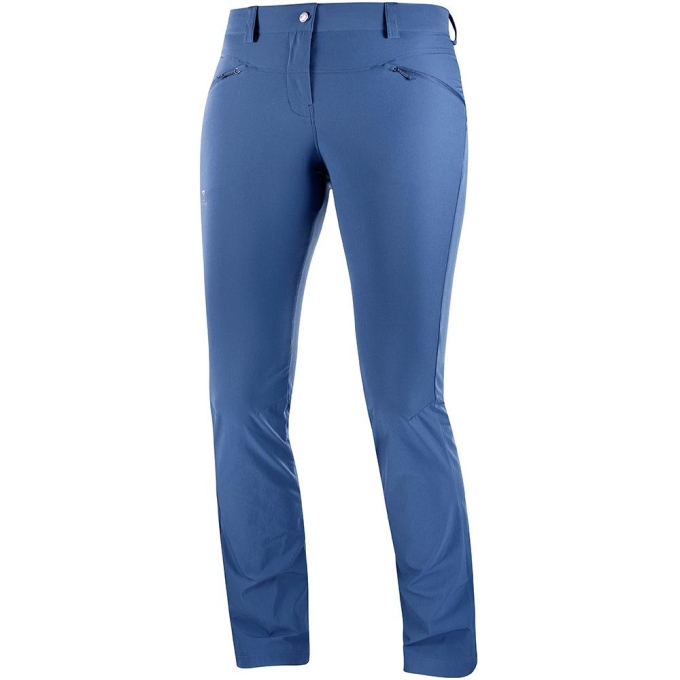 Dark Denim Salomon WAYFARER STRAIGHT LT W Women\'s Pants | AE-389YLVD