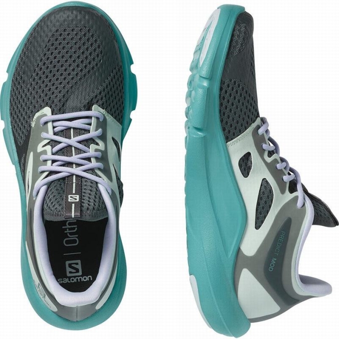 Dark Green / Purple Salomon PREDICT MOD Women's Road Running Shoes | AE-248PFQS