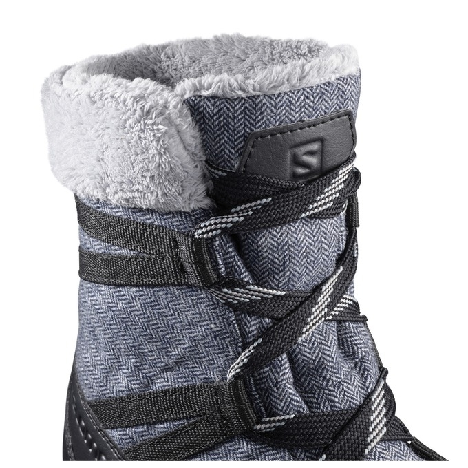 Dark Grey / Black Salomon HEIKA CS WP Men's Winter Boots | AE-597HZUC