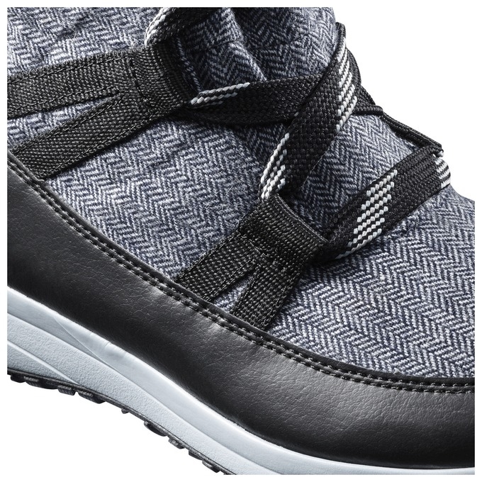 Dark Grey / Black Salomon HEIKA CS WP Men's Winter Boots | AE-597HZUC