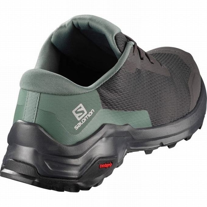 Dark Grey / Green Salomon X REVEAL Women's Hiking Shoes | AE-730QHGT