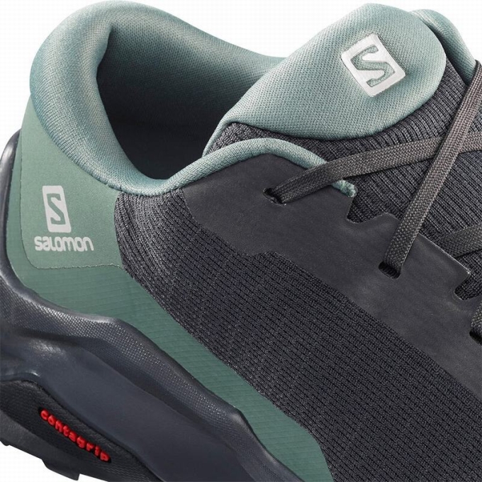 Dark Grey / Green Salomon X REVEAL Women's Hiking Shoes | AE-730QHGT