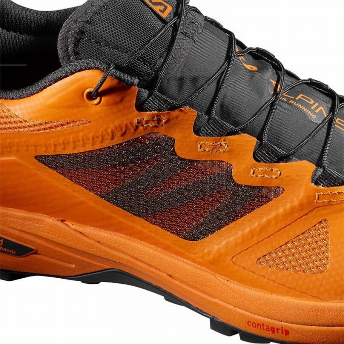 Dark Grey / Orange Salomon X ALPINE /PRO Men's Hiking Shoes | AE-903XCBP