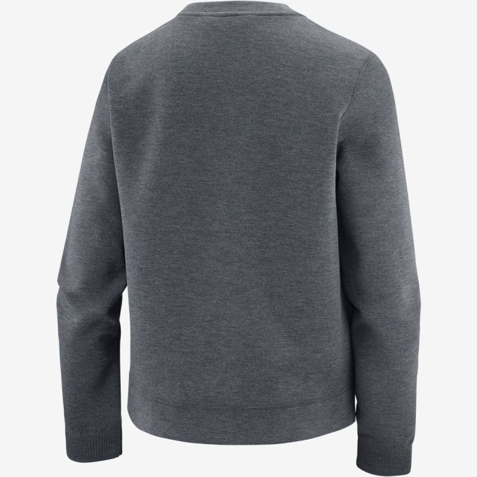 Dark Grey Salomon COMET CREW NECK PULL W Women's Midlayers | AE-945XNIA