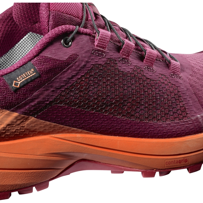 Dark Red / Orange Salomon XA ELEVATE GTX W Women's Trail Running Shoes | AE-410ZTYB