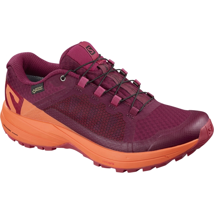 Dark Red / Orange Salomon XA ELEVATE GTX W Women\'s Trail Running Shoes | AE-410ZTYB