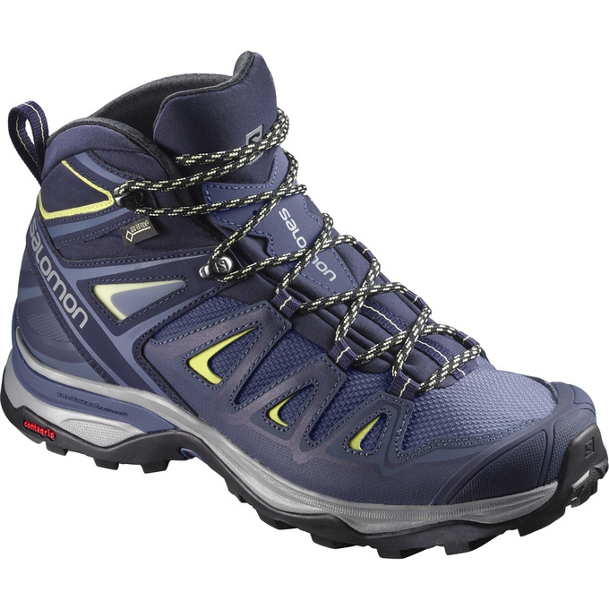 Deep Blue Salomon X ULTRA 3 WIDE MID GTX W Women\'s Hiking Shoes | AE-735SBVO