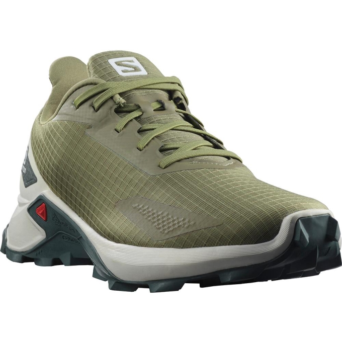 Deep Green Salomon ALPHACROSS BLAST Men's Road Running Shoes | AE-259ZRTA