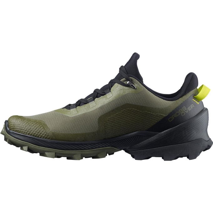 Deep Green Salomon CROSS OVER GORE-TEX Men's Running Shoes | AE-731VHSQ