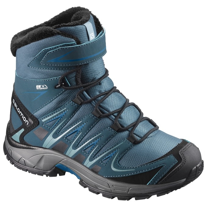 Deep Turquoise Salomon XA PRO 3D TS CSWP J Kids\' Winter Boots | AE-369FURP