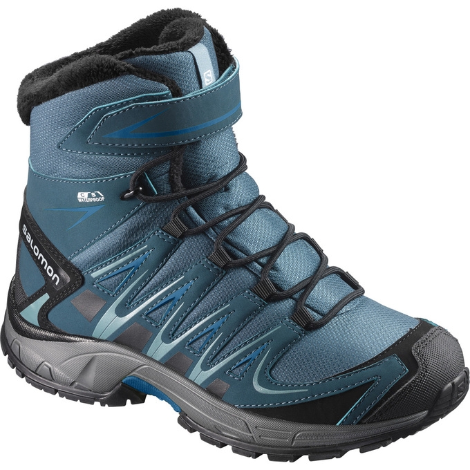 Deep Turquoise Salomon XA PRO 3D TS CSWP K Kids\' Winter Boots | AE-916NXUM