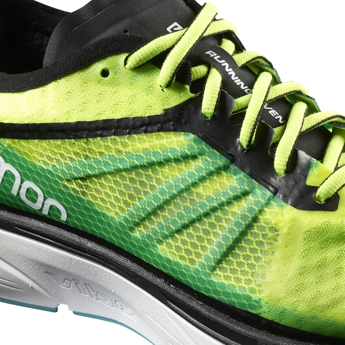 Fluorescent Yellow Salomon SONIC RA Men's Running Shoes | AE-283SQER