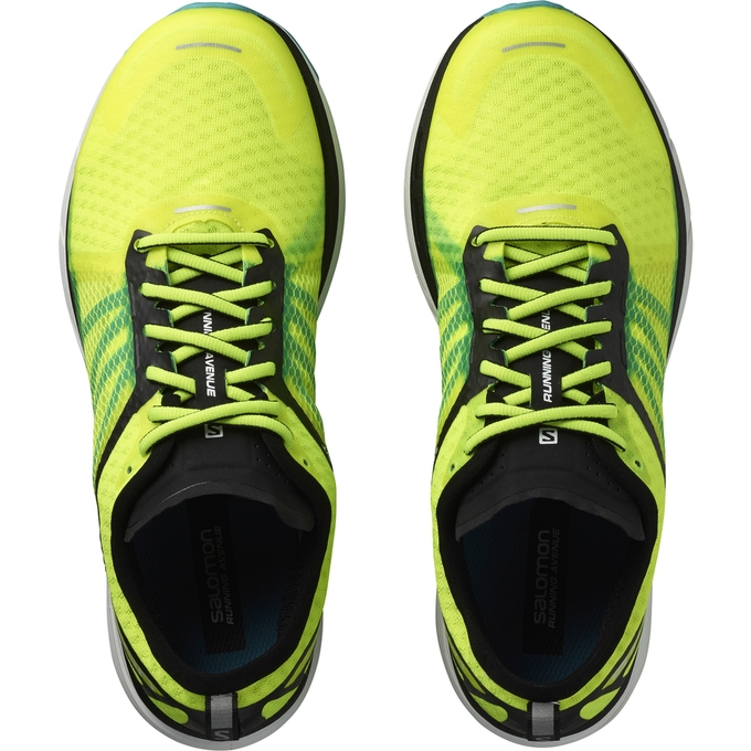 Fluorescent Yellow Salomon SONIC RA Men's Running Shoes | AE-283SQER