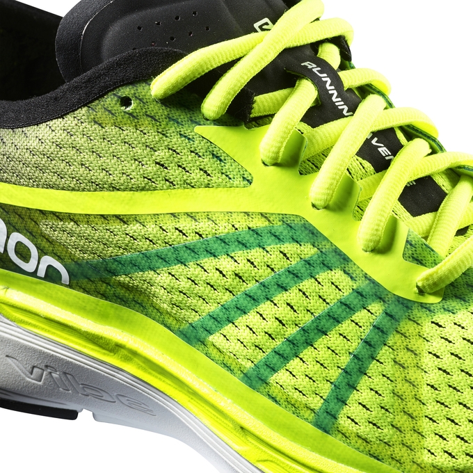 Fluorescent Yellow Salomon SONIC RA PRO Men's Running Shoes | AE-176CJEI