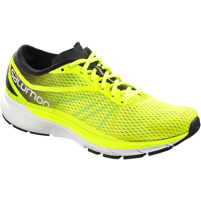 Fluorescent Yellow Salomon SONIC RA PRO Men\'s Running Shoes | AE-176CJEI