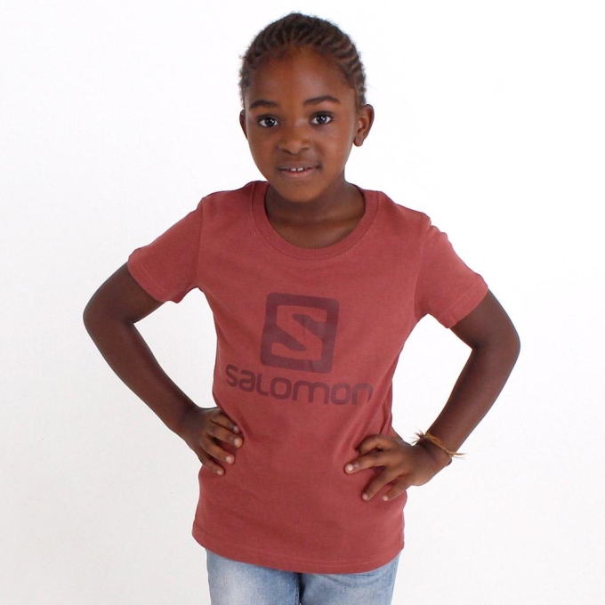 Fuchsia Salomon WARRIOR SS G Kids' T Shirts | AE-697FHPL