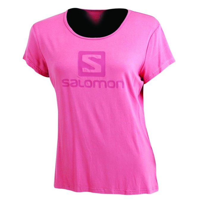 Fuchsia Salomon WARRIOR SS TE W Women\'s T Shirts | AE-092KYZI