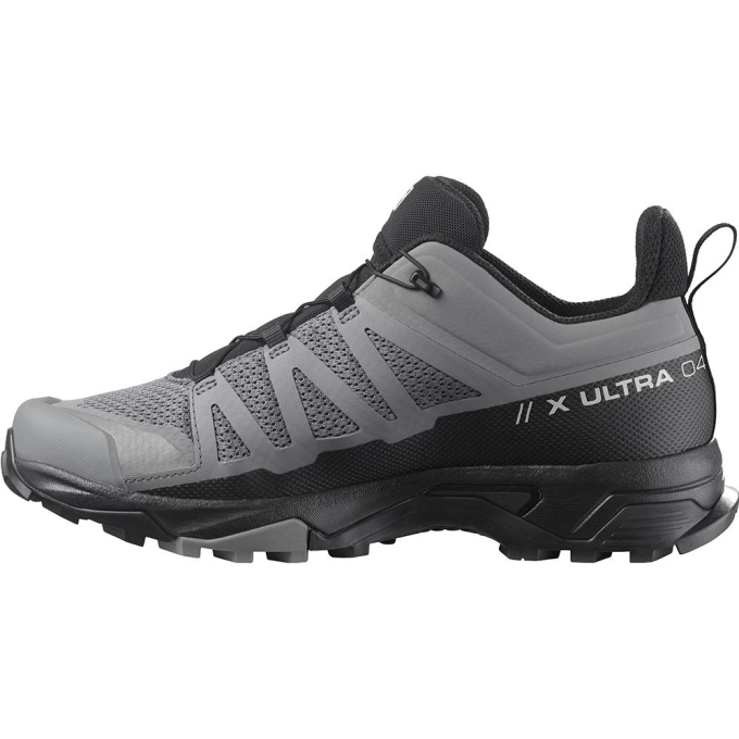 Gray Salomon X ULTRA 4 Men's Running Shoes | AE-139VGIY