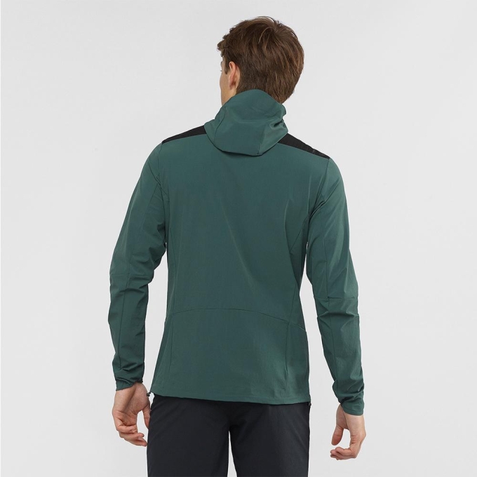 Green Salomon HALOES DOWN HYBRID M Men's Jackets | AE-392NXPZ