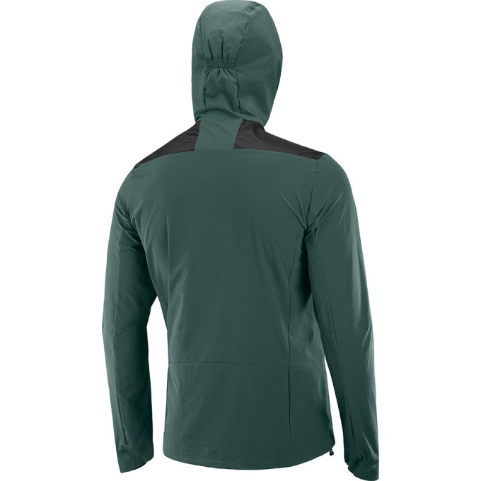 Green Salomon HALOES DOWN HYBRID M Men's Jackets | AE-392NXPZ