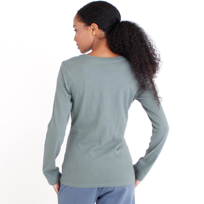 Green Salomon SMOOTH LS W Long Sleeve Women's T Shirts | AE-132RSFZ