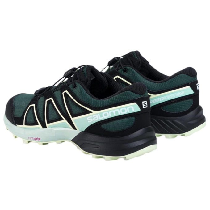 Green Salomon SPEEDCROSS J Kids' Trail Running Shoes | AE-175UKAF