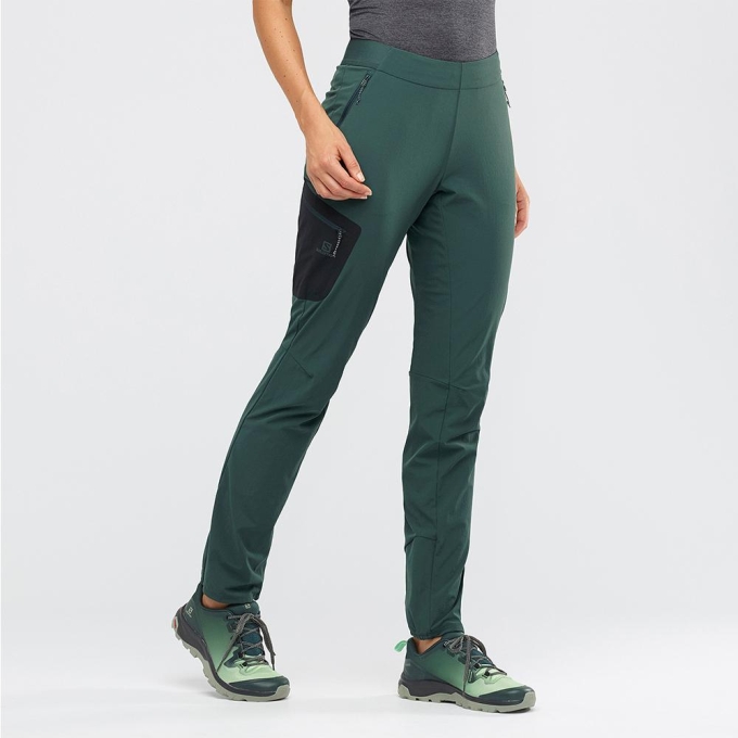 Green Salomon WAYFARER ALPINE W Women's Pants | AE-456FDKW