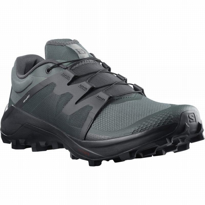 Green Salomon WILDCROSS Men's Trail Running Shoes | AE-918OIRW