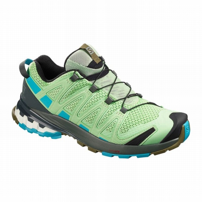 Green Salomon XA PRO 3D V8 Women\'s Trail Running Shoes | AE-815QMPD