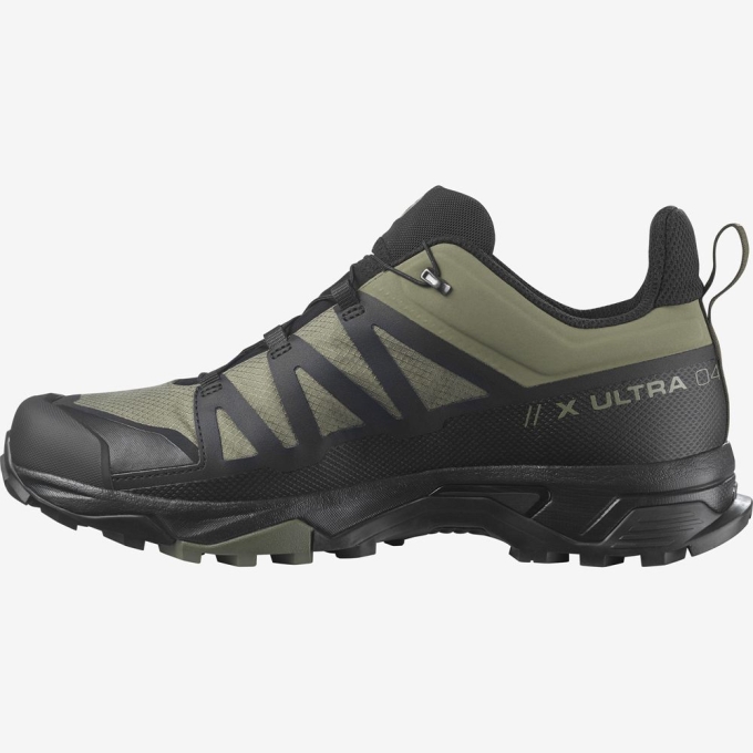 Green Salomon X ULTRA 4 GORE-TEX Men's Hiking Shoes | AE-072FTNV