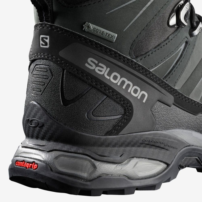 Green Salomon X ULTRA TREK GORE-TEX Men's Hiking Boots | AE-231EADV