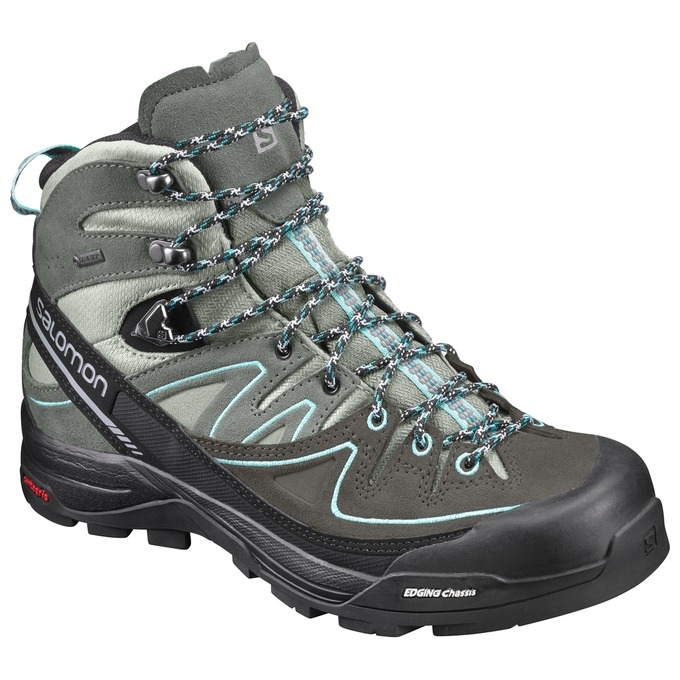 Grey / Black Salomon X ALP MID LTR GTX W Women\'s Hiking Boots | AE-340KVJP