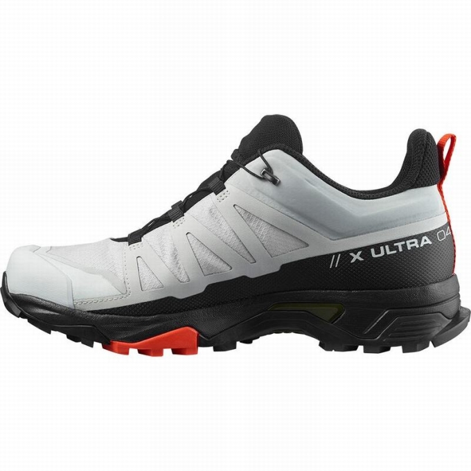 Grey / Black Salomon X ULTRA 4 GORE-TEX Men's Hiking Shoes | AE-136DETA