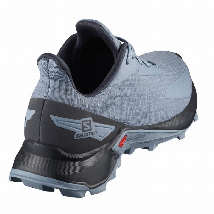 Grey Blue / Grey Blue Salomon ALPHACROSS BLAST Men's Trail Running Shoes | AE-968ZRGL