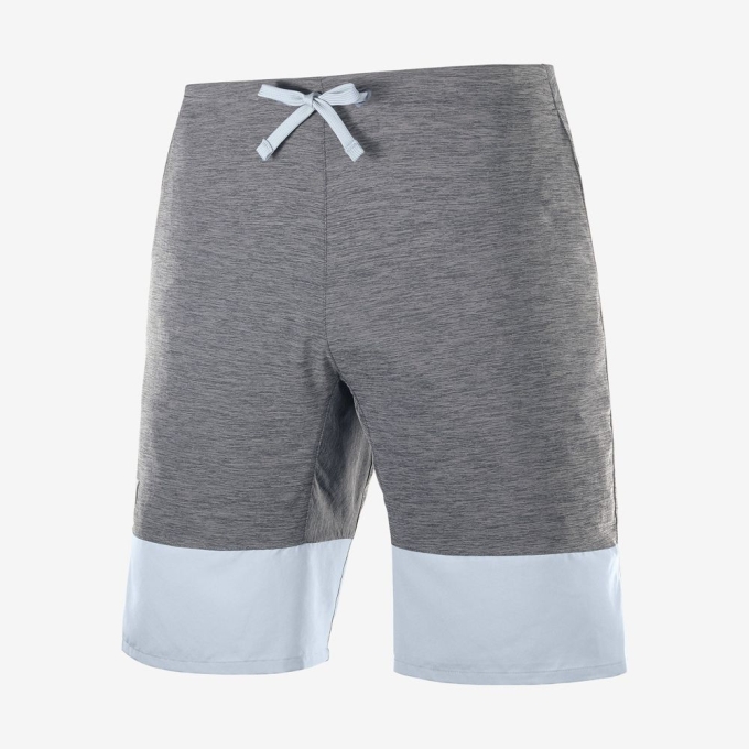 Grey / Blue Salomon XA TRAINING Men's Shorts | AE-460NAQR