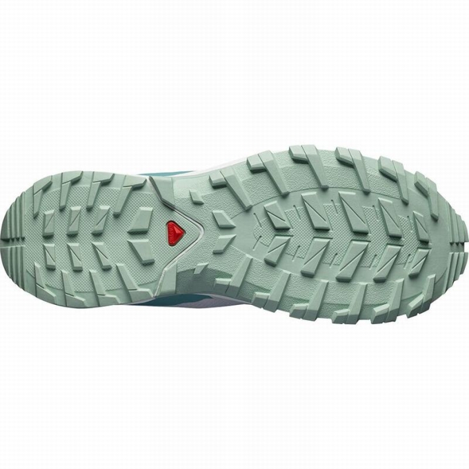 Grey / Light Turquoise Grey Salomon XA COLLIDER W Women's Trail Running Shoes | AE-728LYDQ