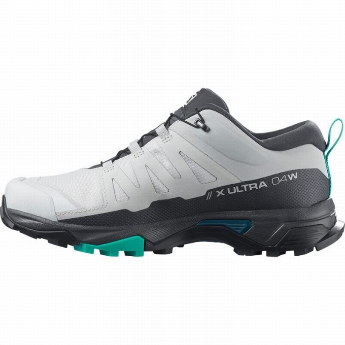 Grey / Mint Salomon X ULTRA 4 GORE-TEX Women's Hiking Shoes | AE-054KZPY