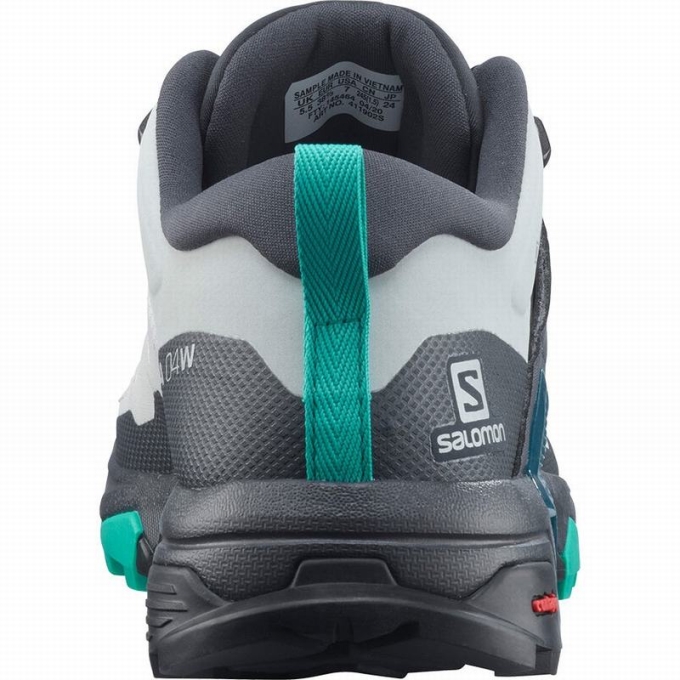 Grey / Mint Salomon X ULTRA 4 GORE-TEX Women's Hiking Shoes | AE-054KZPY