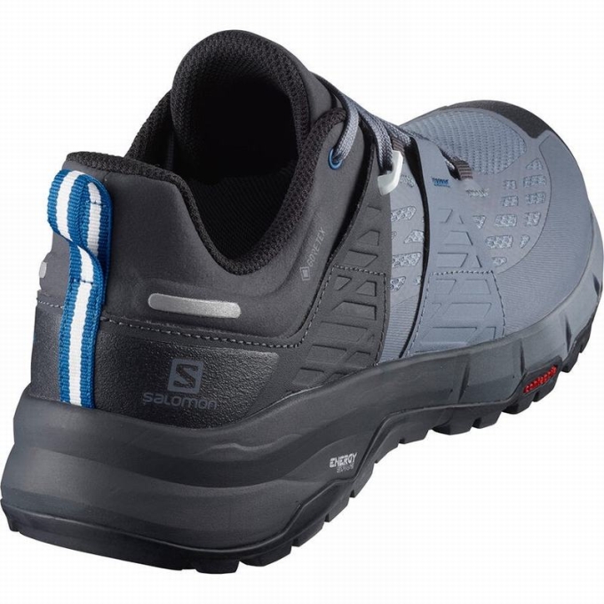 Grey / Royal Salomon ODYSSEY GTX Men's Hiking Shoes | AE-845SABN