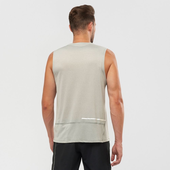 Grey Salomon AGILE M Men's Tank | AE-742UFEW