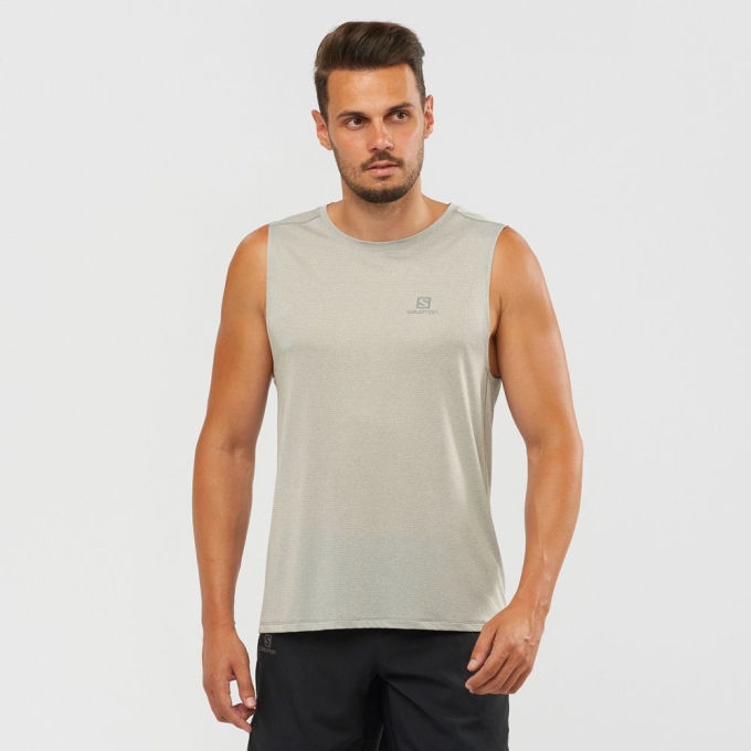 Grey Salomon AGILE M Men\'s Tank | AE-742UFEW