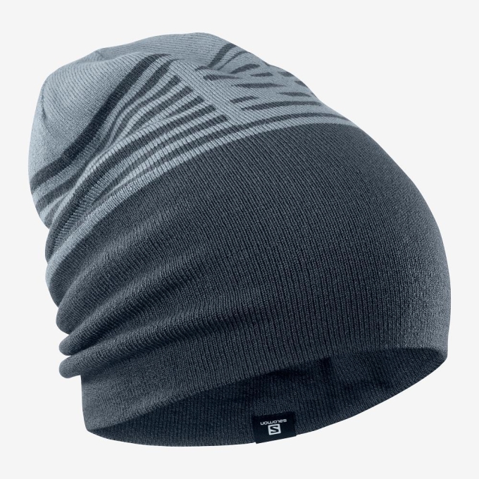 Grey Salomon FLATSPIN REVERSIBLE Men's Hats | AE-965GAEH