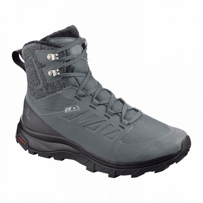 Grey Salomon OUTBLAST TS CSWP W Women\'s Winter Boots | AE-431IJKO