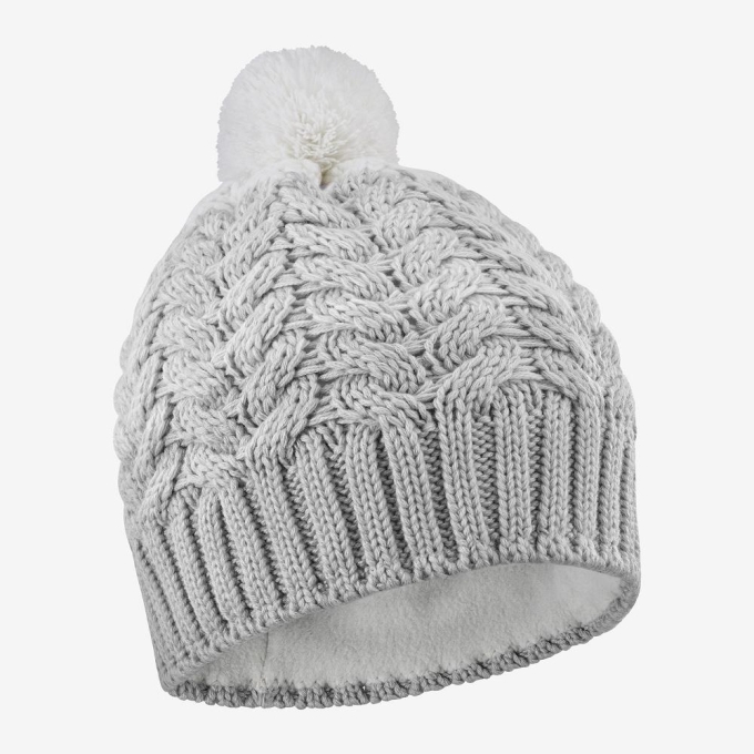 Grey Salomon POLY Men\'s Beanie | AE-043CHJL