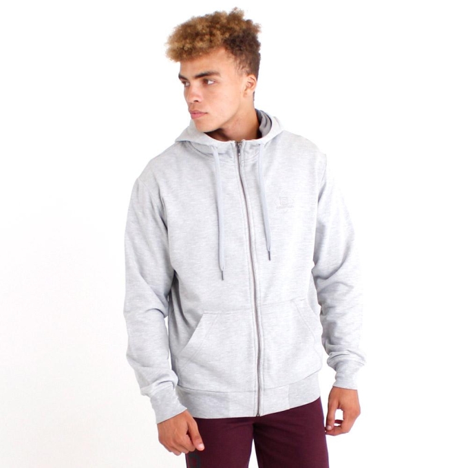 Grey Salomon SHIFTED ZIP THRU M Men's Sweatshirt | AE-893HFAO